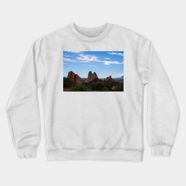 Garden of the Gods Landscape Crewneck Sweatshirt by photosbyalexis